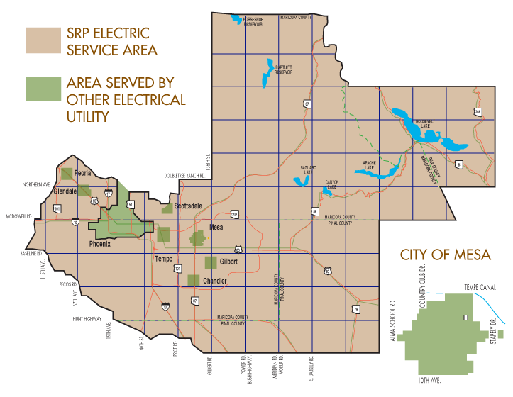 SRP Phoenix - Service Territory